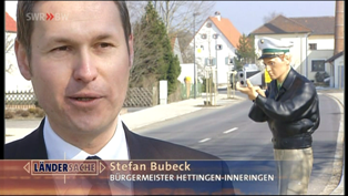 Bürgermeister <b>Stefan Bubeck</b>, der Radarwalter auf die Alb gelotst hat, ... - 20070419radar3